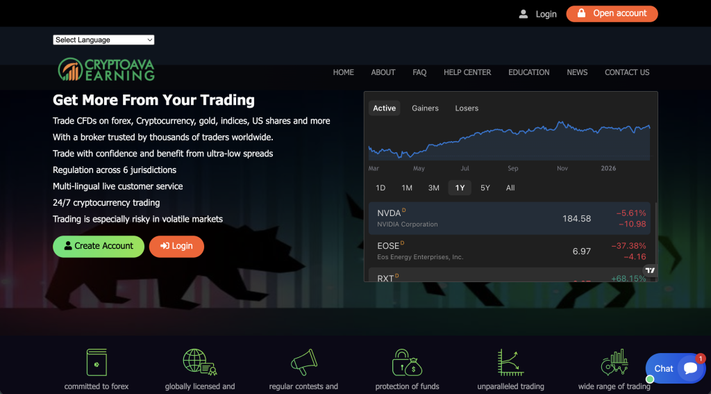 CryptoAvaEarnings.com scam warning alert